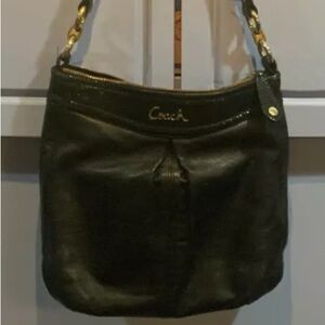 Vintage Coach handbag black leather